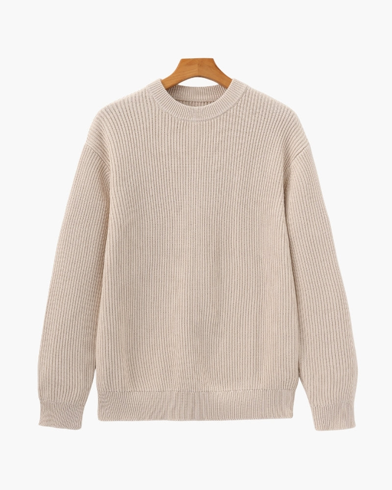 Rib Knit Crewneck - Old Money