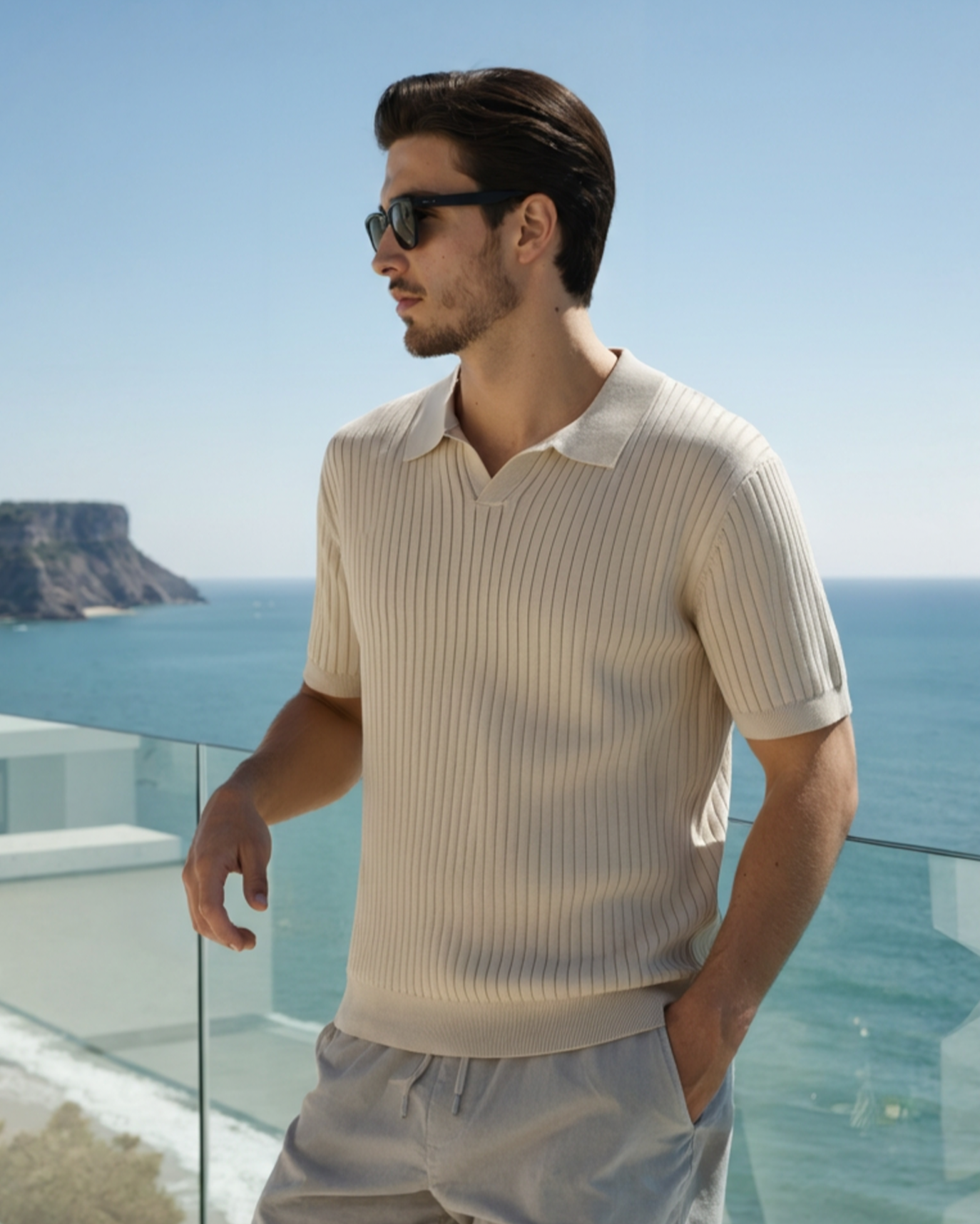 Riviera Ribbed Polo